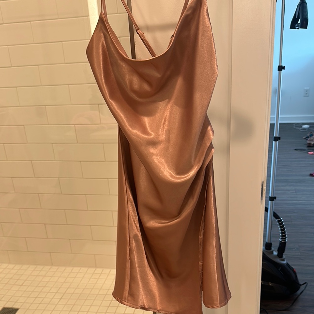 Selfie Leslie Copper Mini Dress